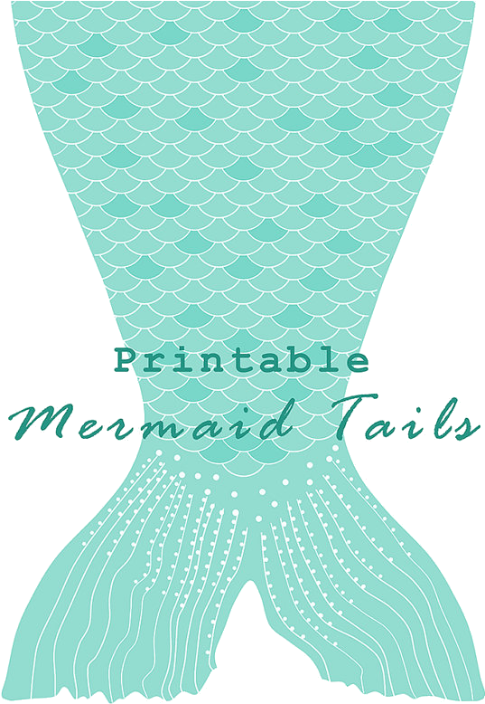 Printable Mermaid Tail Clipart PNG