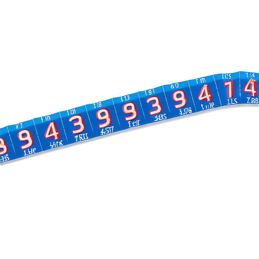 Printable Number Line For Desk Png Nkx42 PNG