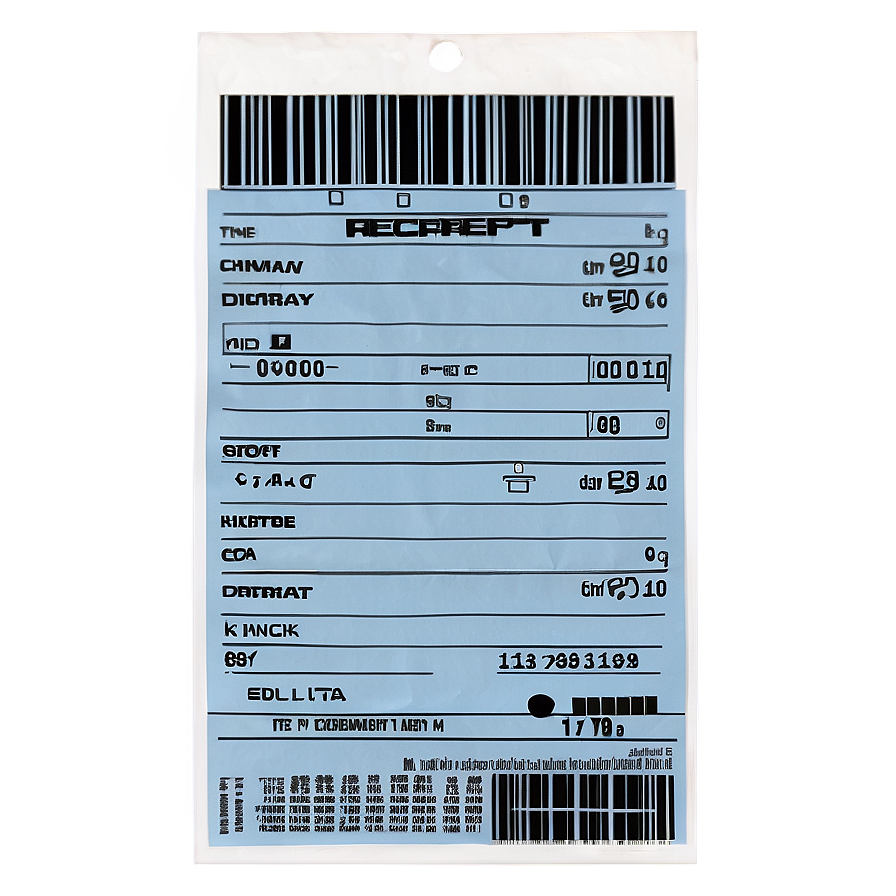 Printable Receipt Png 37 PNG