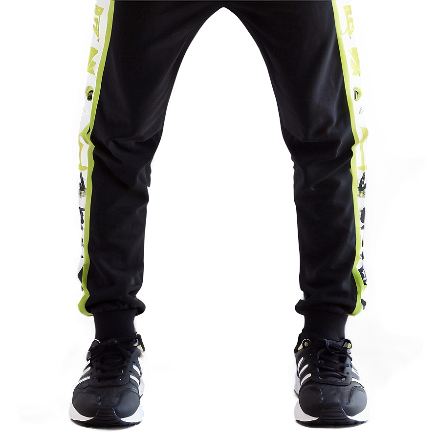 Printed Black Sweatpants Png 66 PNG