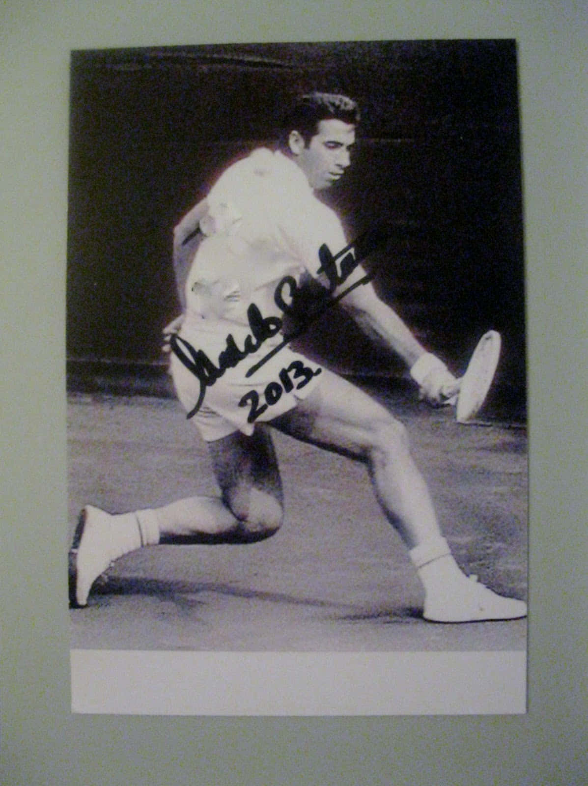 Printed Photo Of Manuel Santana With His Signature Wallpaper