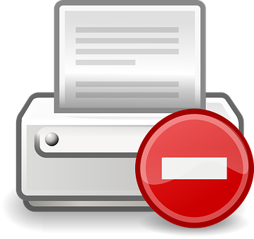 Printer Error Icon PNG