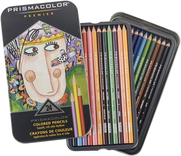 Prismacolor Premier Colored Pencils Set PNG