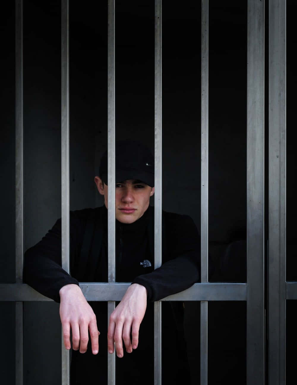 A Man In A Prison Cell