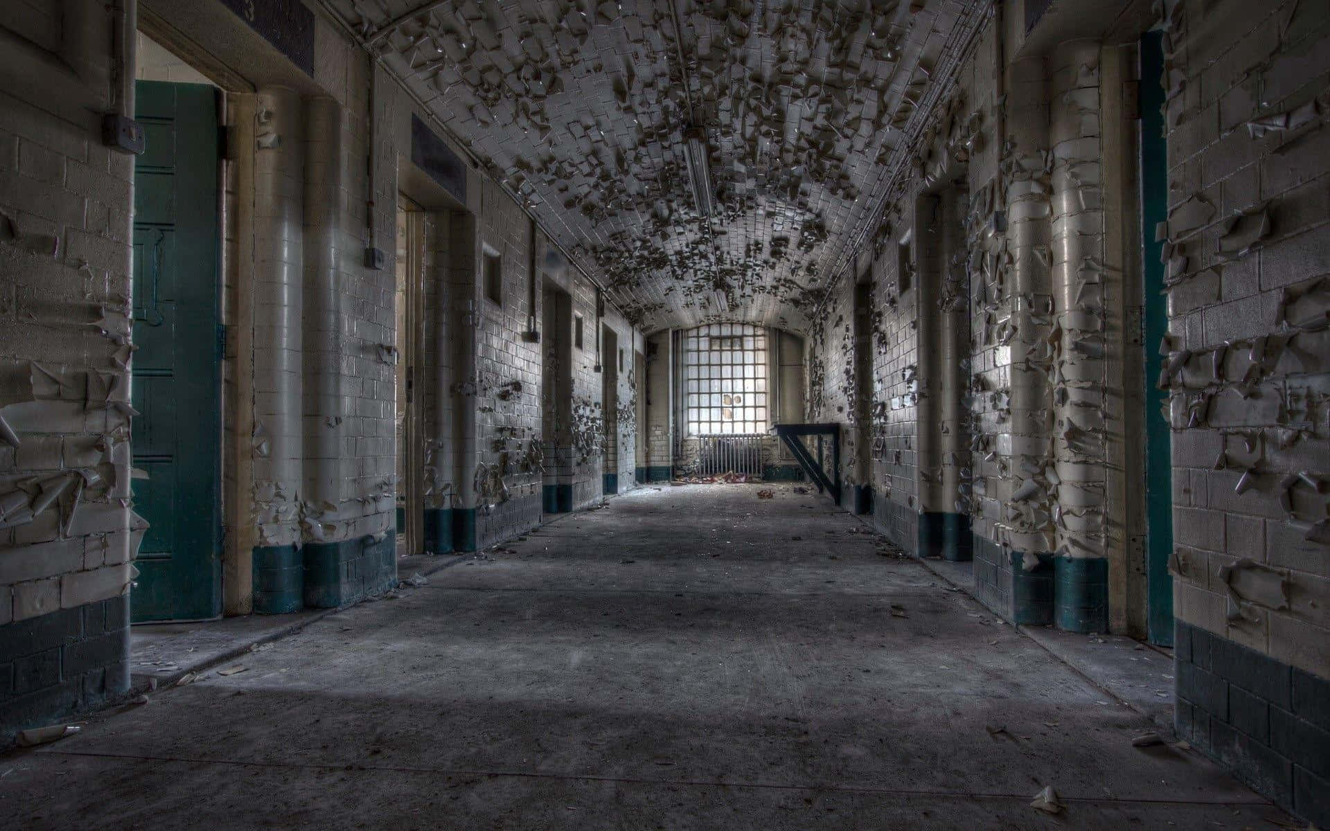 Diedunkelheit Einer Gefängniszelle Ruft Gefühle Von Verzweiflung Und Hoffnungslosigkeit Hervor.