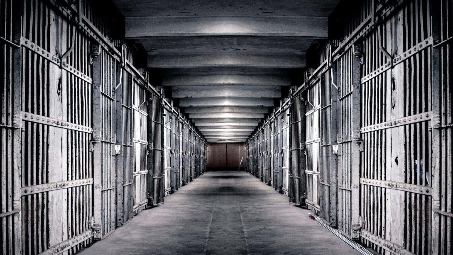 Gefängniszellenflur