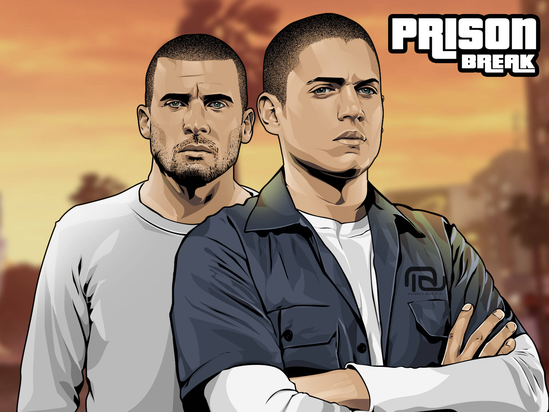 Prison Break Digital Graphic Cover