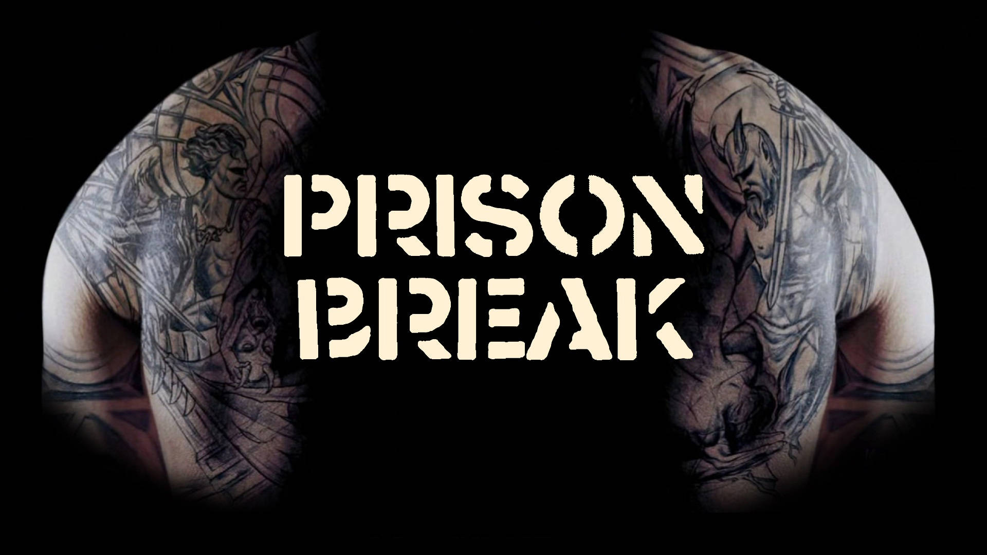 Prison Break Title Logo Minimalist Wallpaper