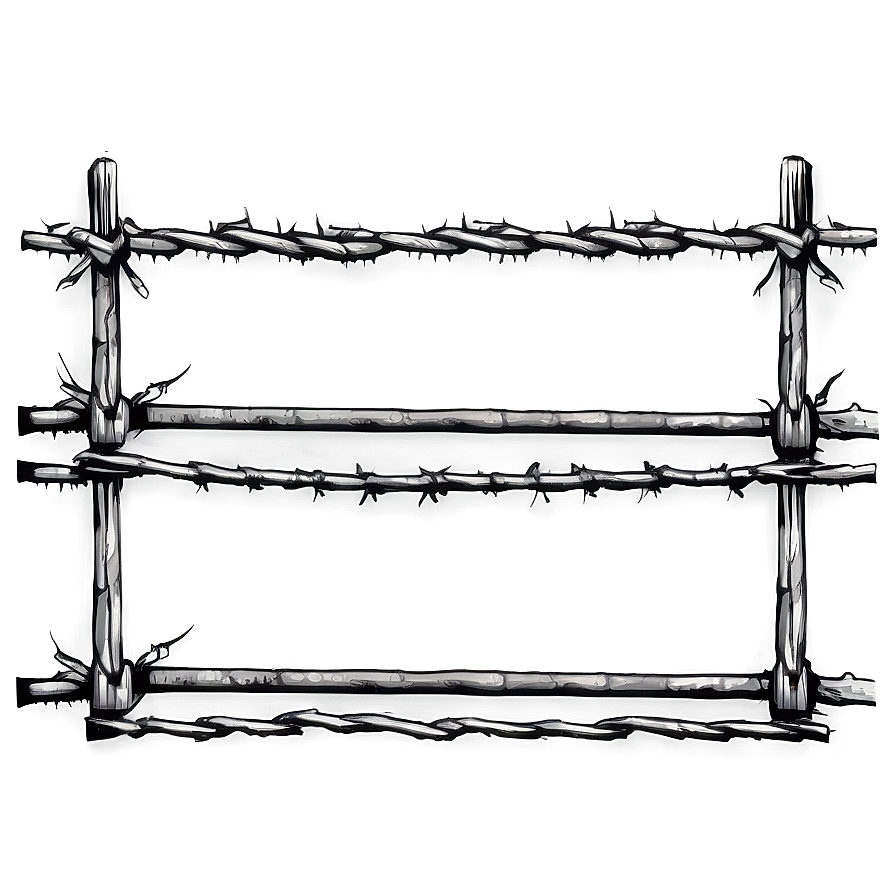 Download Prison Fence With Barbed Wire Png Aqb 