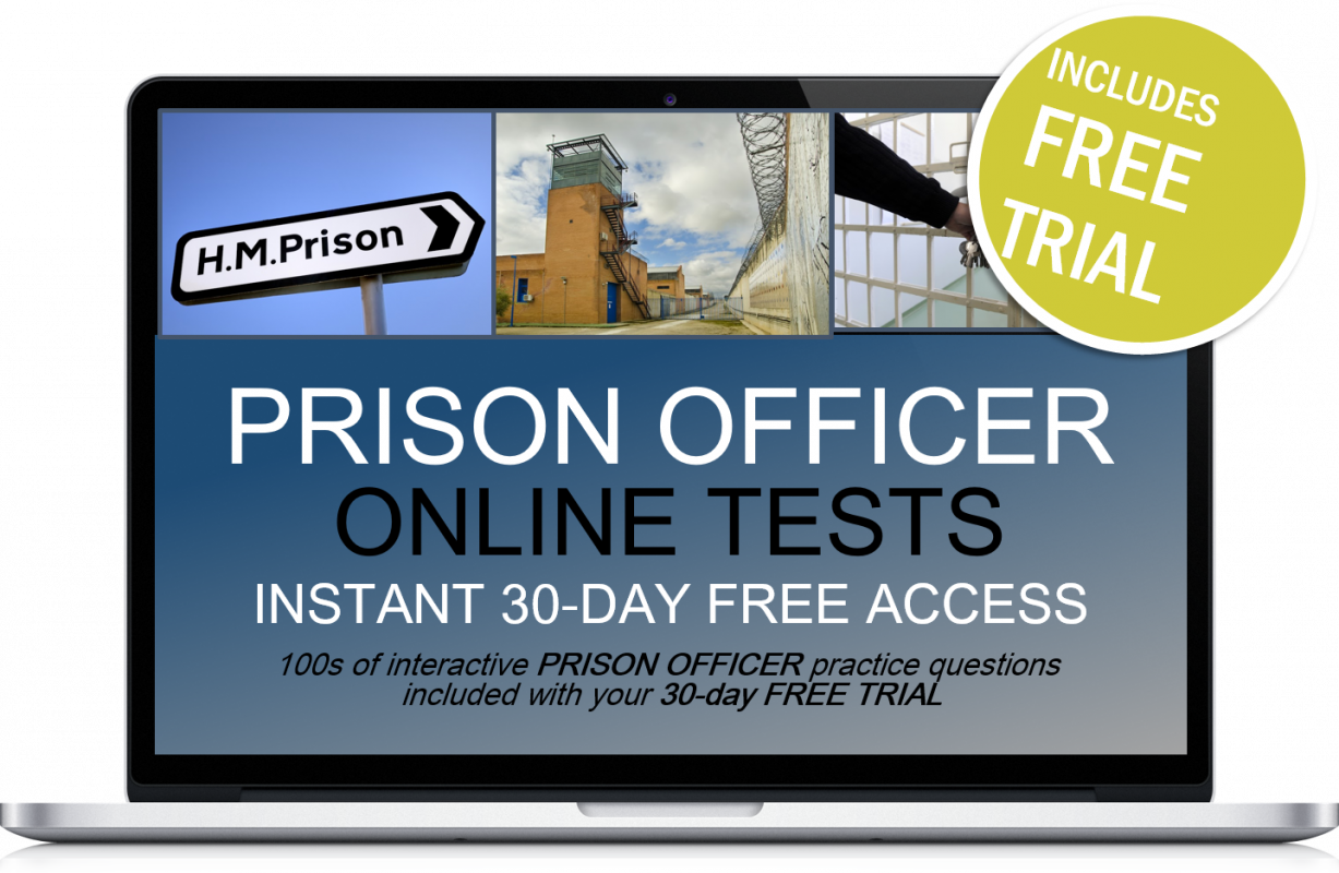 Prison Officer Online Tests Free Trial Advert PNG