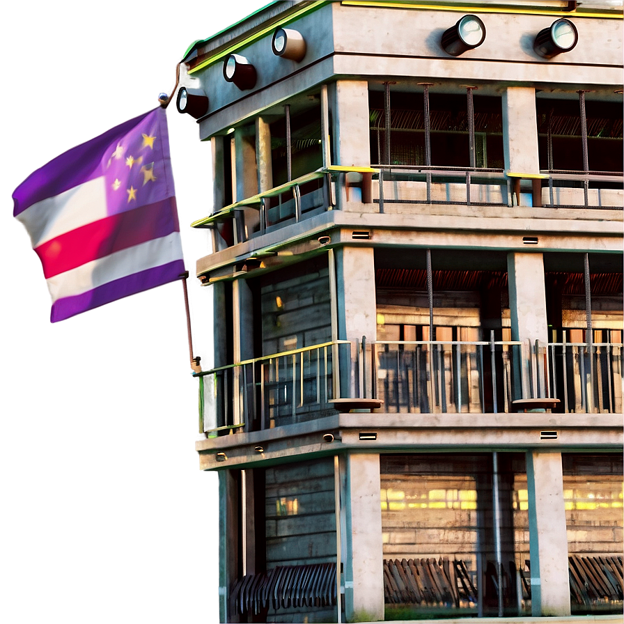 Prison Watchtower At Night Png 06202024 PNG