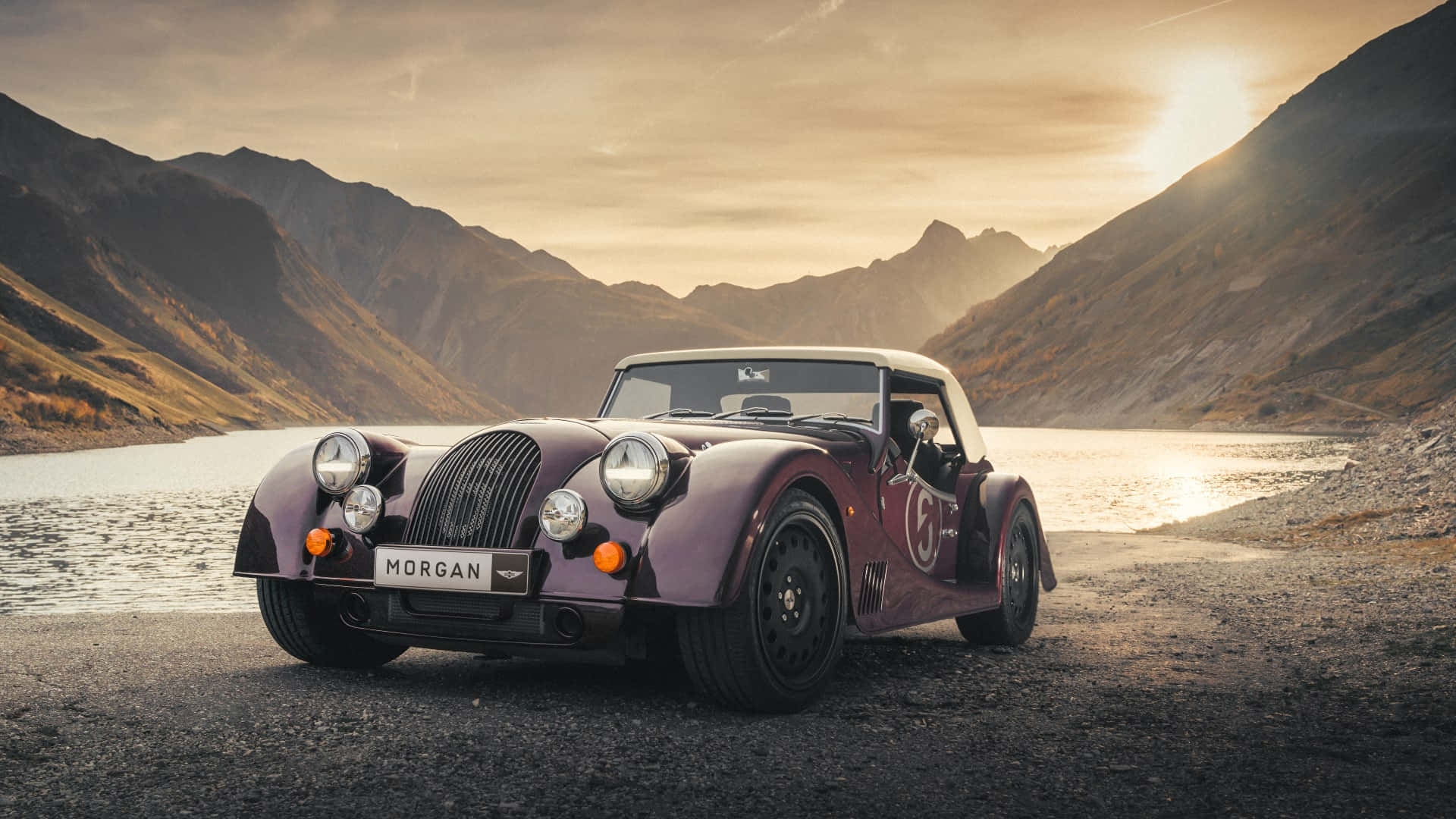 Pristine British Elegance - Morgan Plus Six Wallpaper