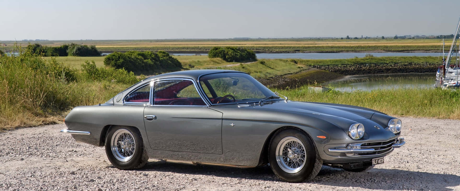 Pristine Elegance, The Lamborghini 400 Gt Wallpaper