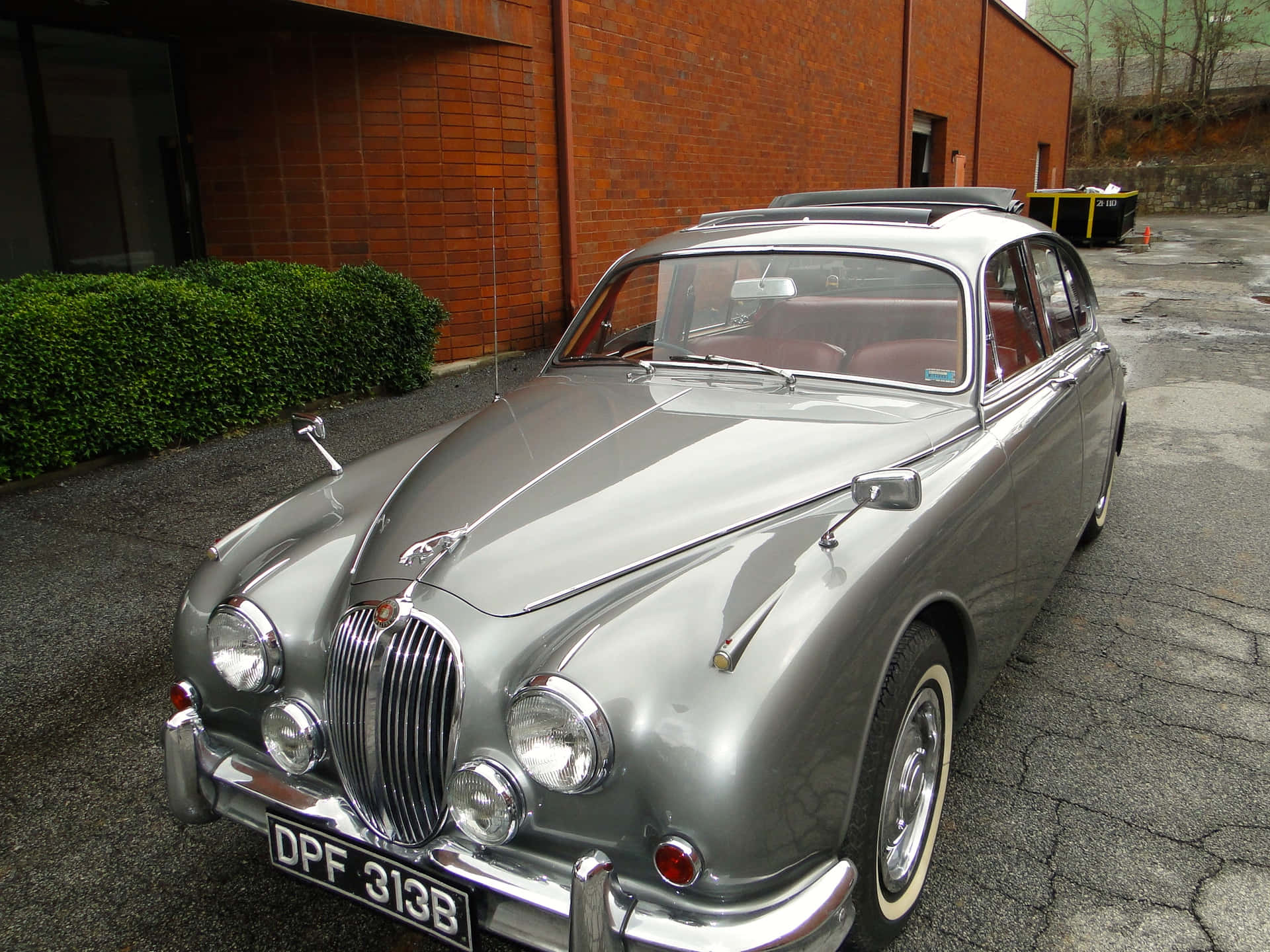 Pristine Vintage Jaguar Mark 2 In All Its Glory Wallpaper