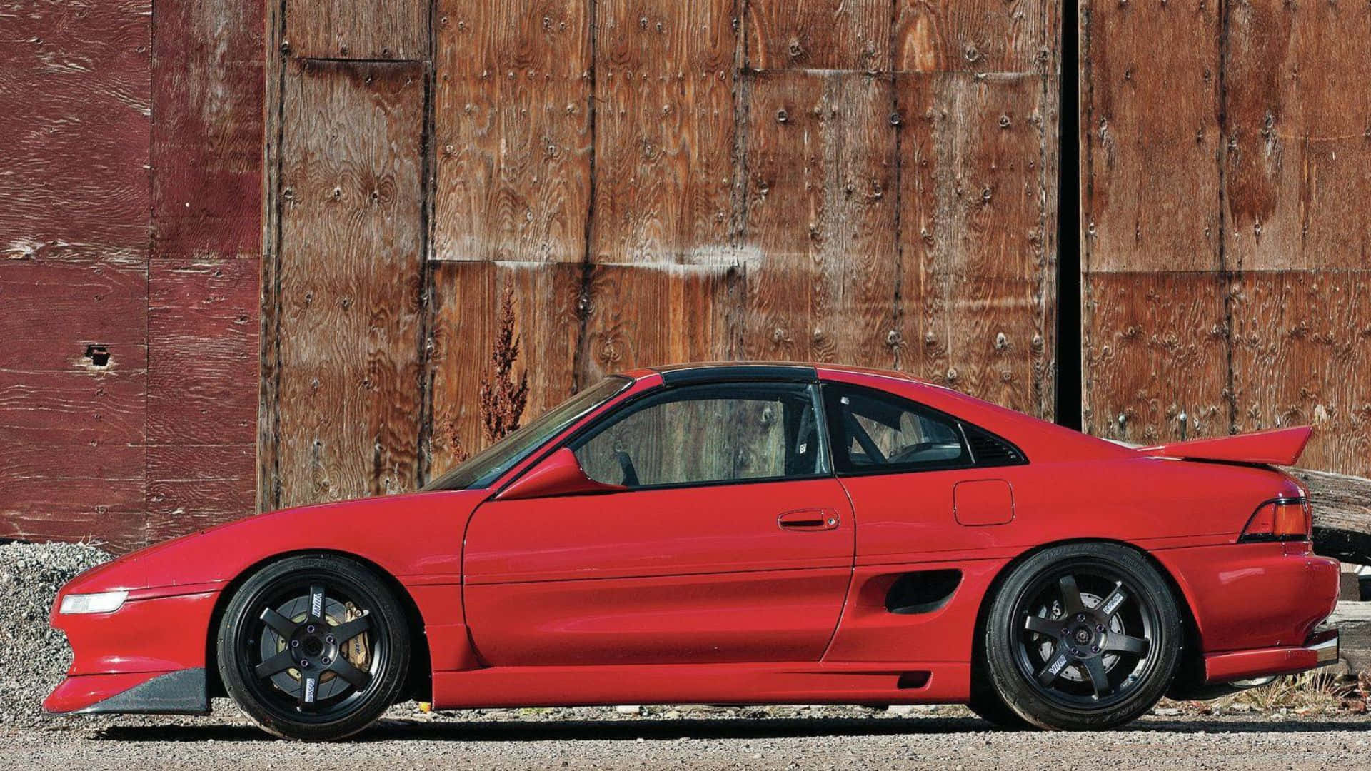 Pristine White Toyota Mr2 In Ideal Outdoor Setting Wallpaper