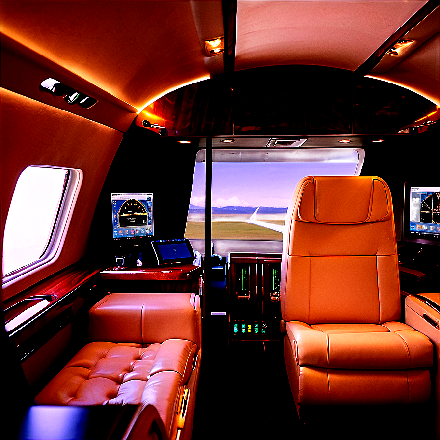 Private Jet Cockpit View Png 11 PNG