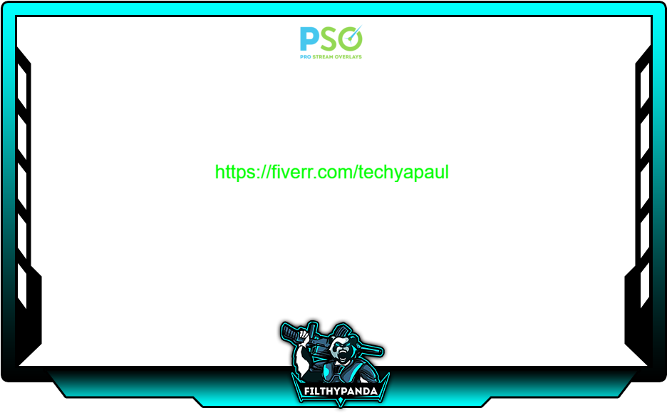 Pro Stream Overlay_ Gaming Webcam Frame PNG