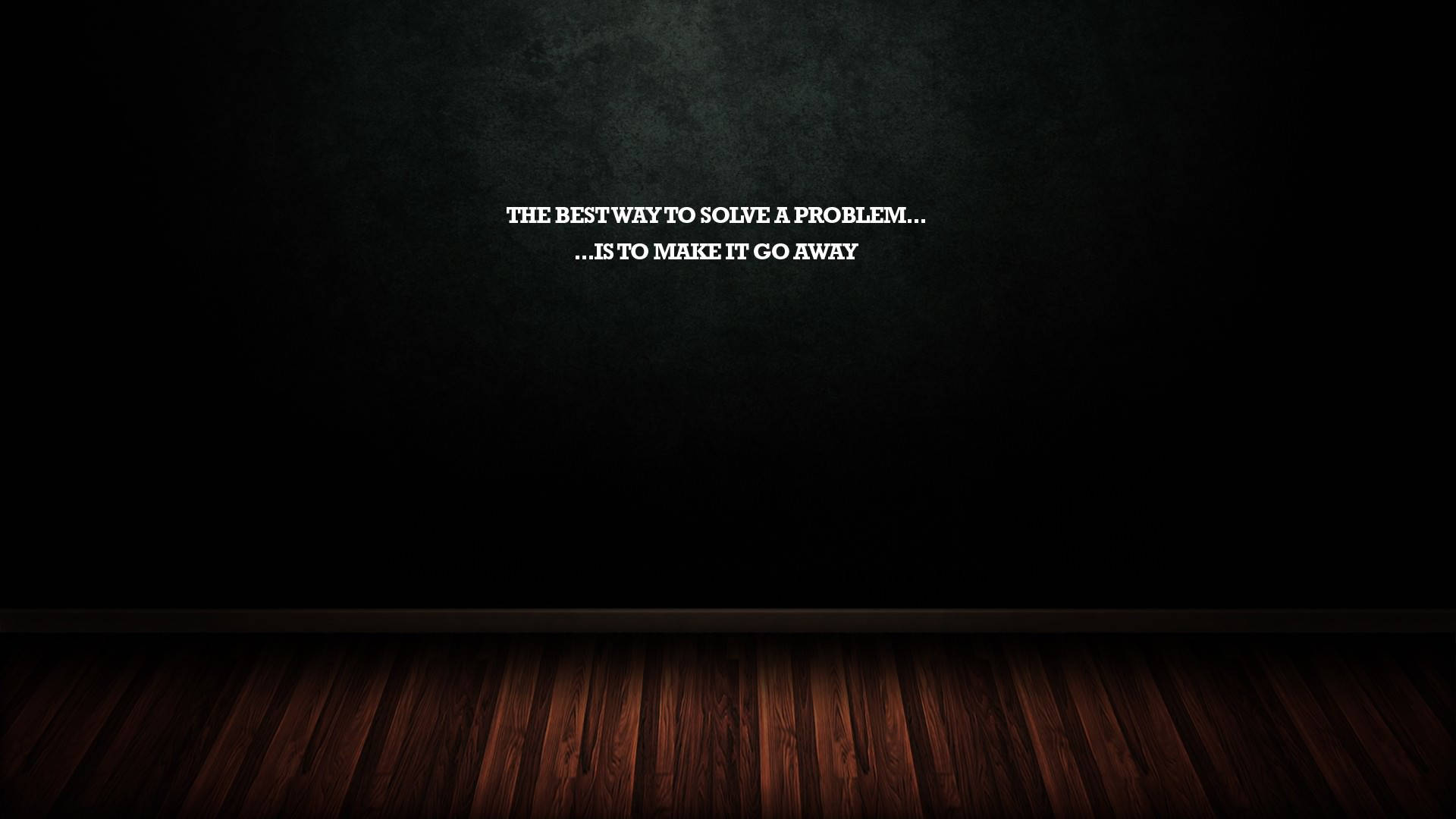 Problem Solution Typography Wallpaper