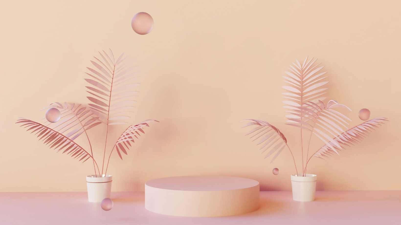 Pastel Themed Platform For Product Background For Photoshoot