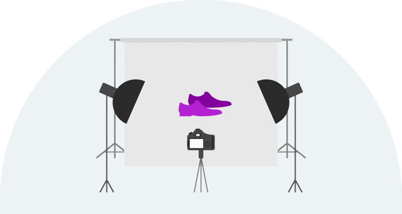 Product Photography Setup Sneakers PNG