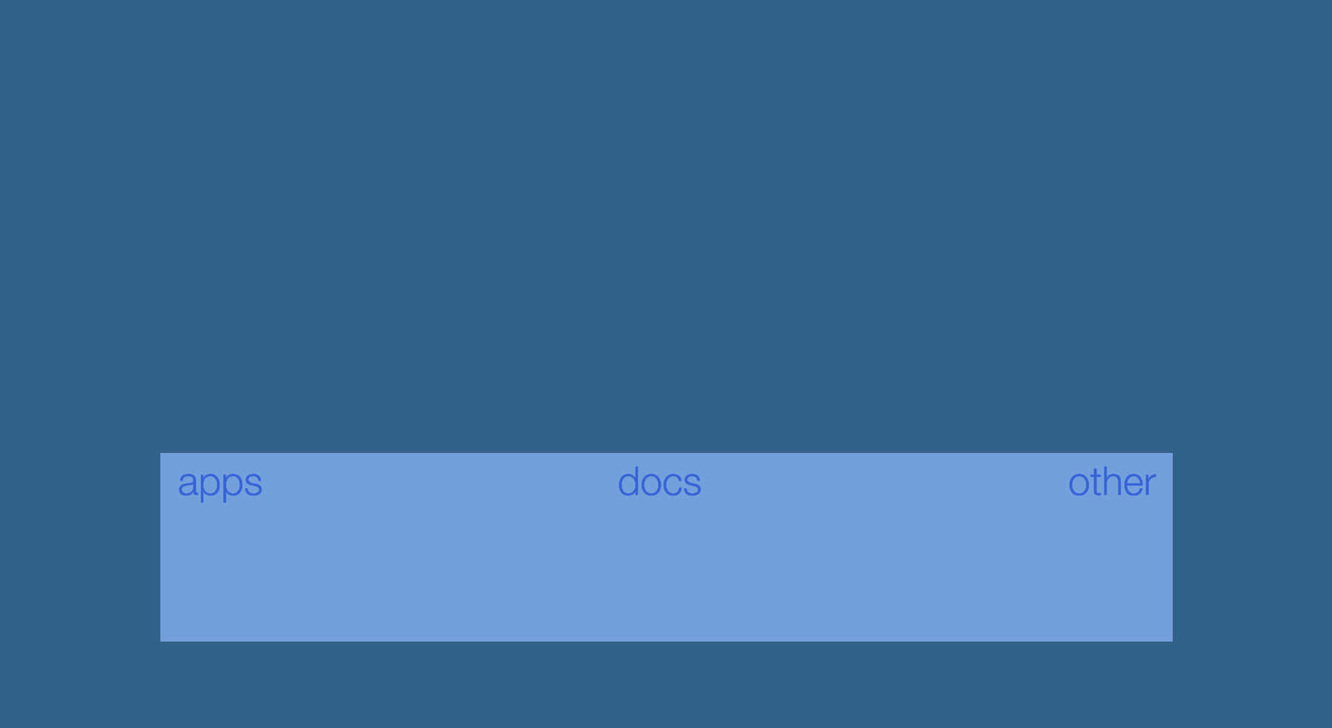 A Blue Screen With The Words 'apps' Wallpaper