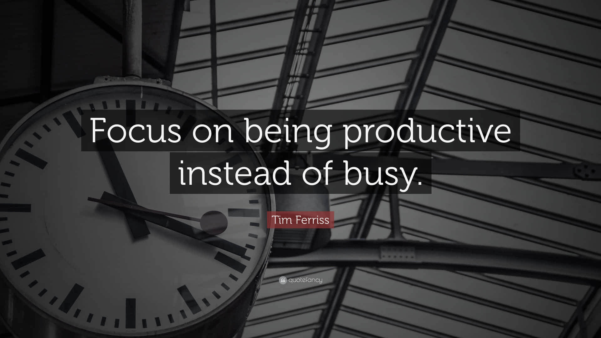 Focus On Being Productive Instead Of Busy Wallpaper