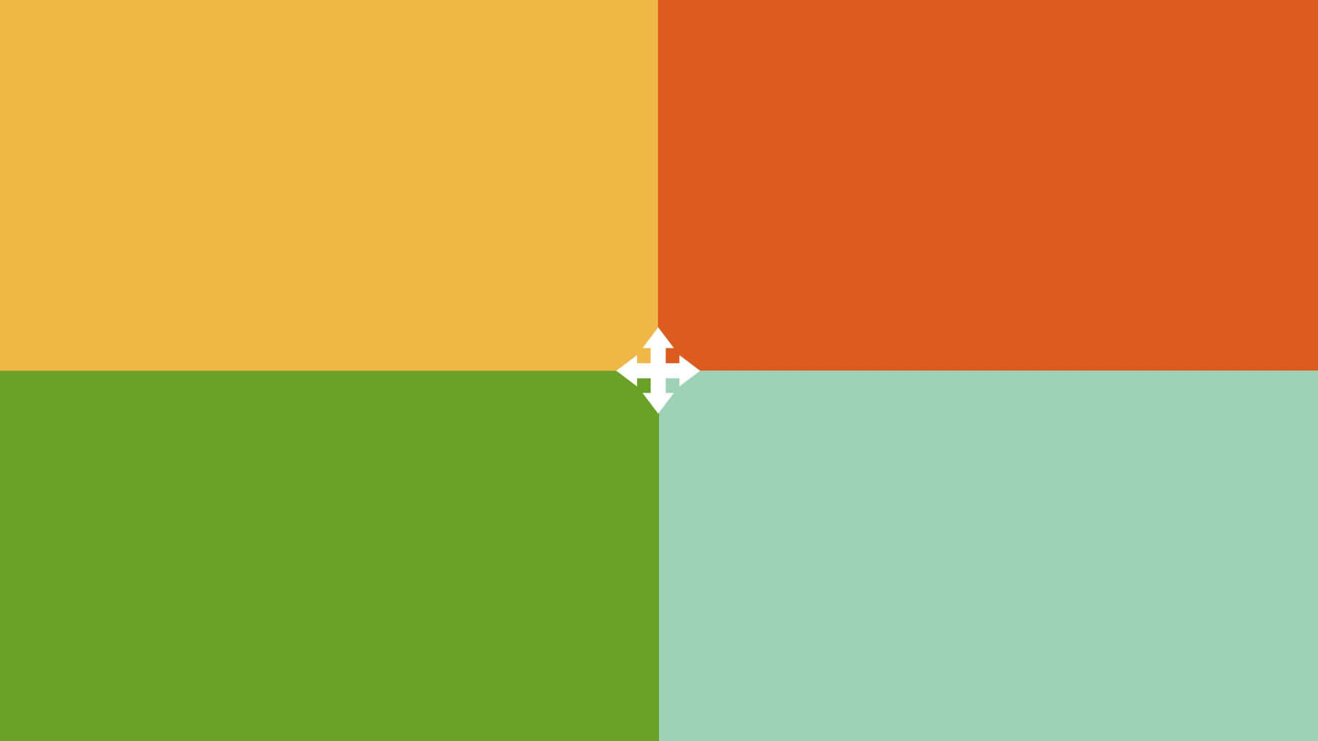 Einquadrat Mit Vier Farben Und Einem Weißen Quadrat. Wallpaper