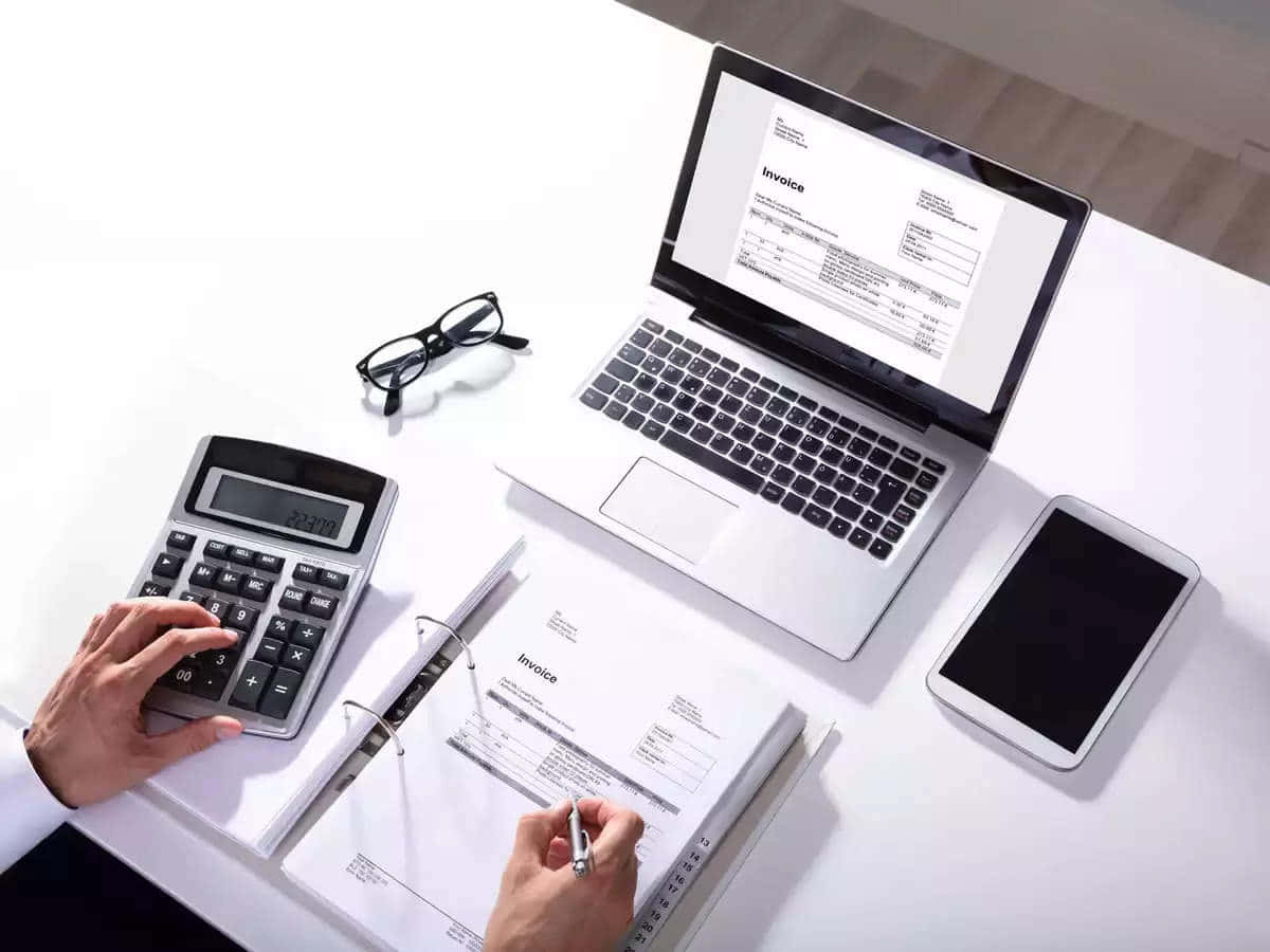 Professional Accounting Workspace Setup Wallpaper