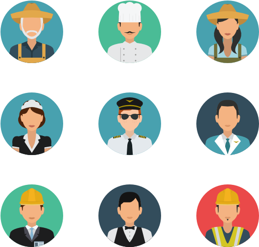 Professional Avatars Set PNG