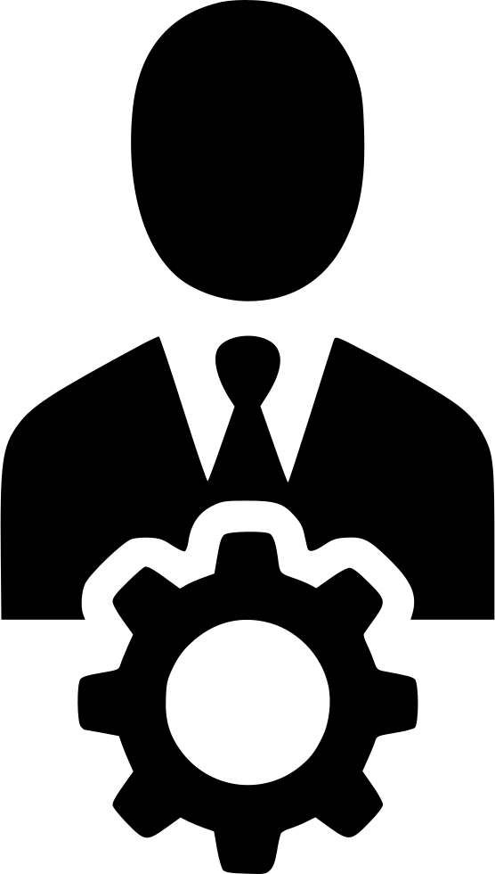 Professional Avatarwith Gear Icon PNG