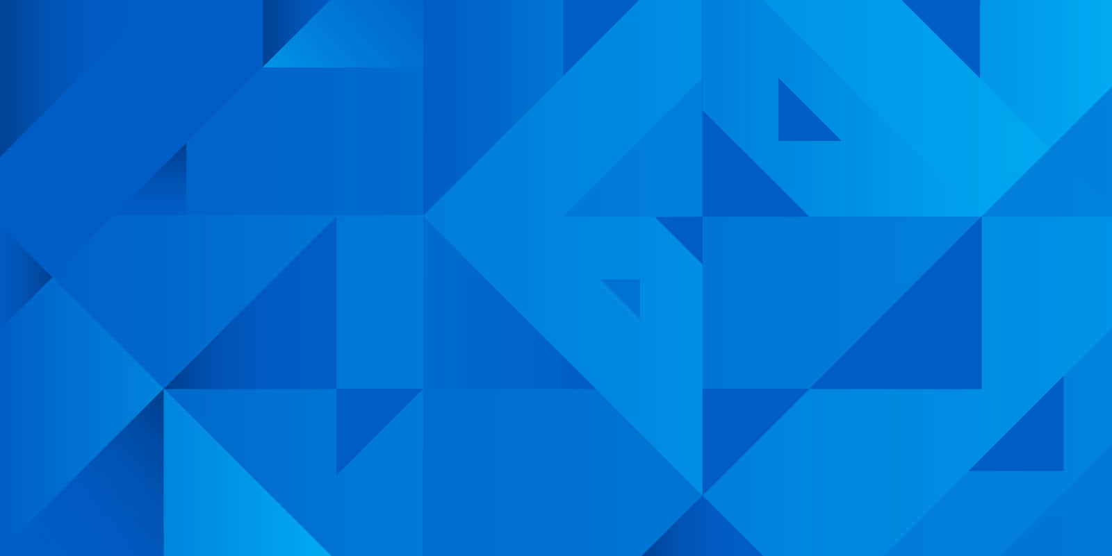 A Blue Background With Triangles On It