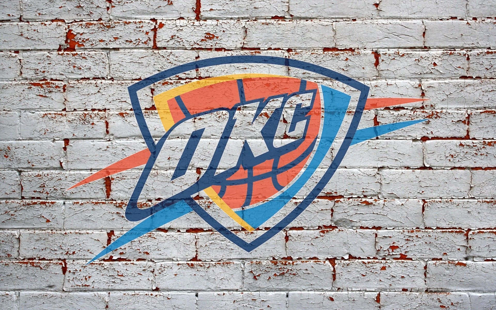 Professionelltbasketboll-lag Oklahoma City Thunder. Wallpaper