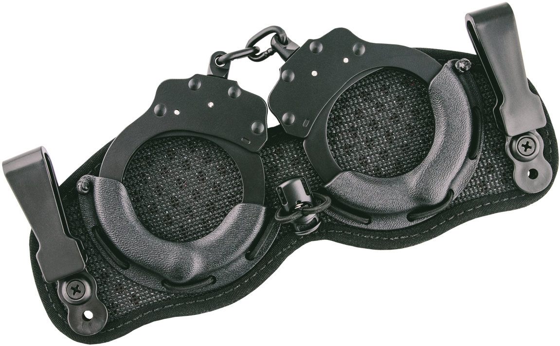 Professional Black Handcuffs PNG