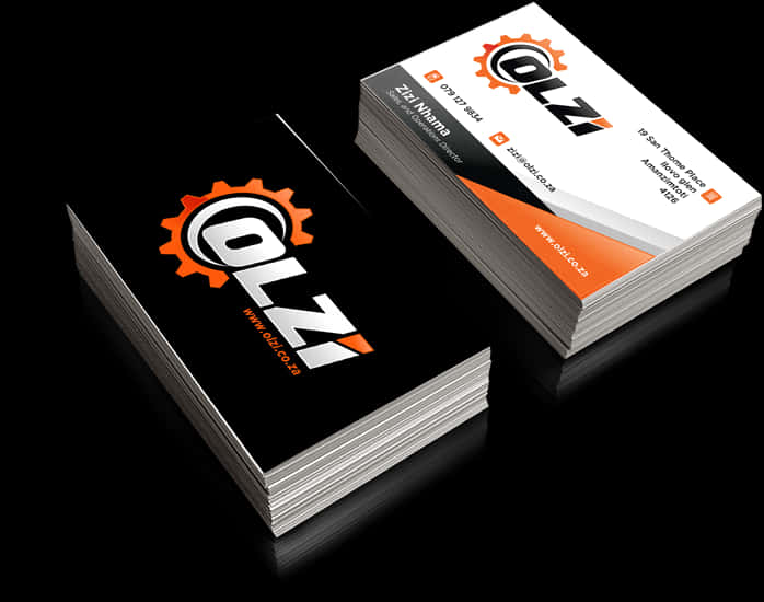 Professional Business Card Design PNG