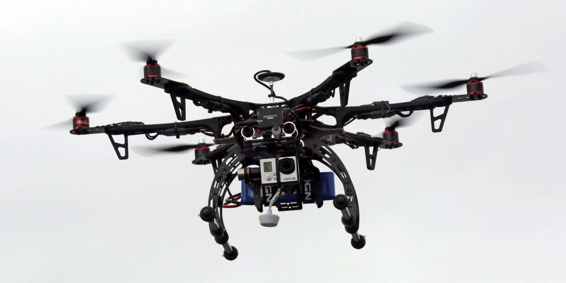 Professional Camera Dronein Flight.jpg Wallpaper