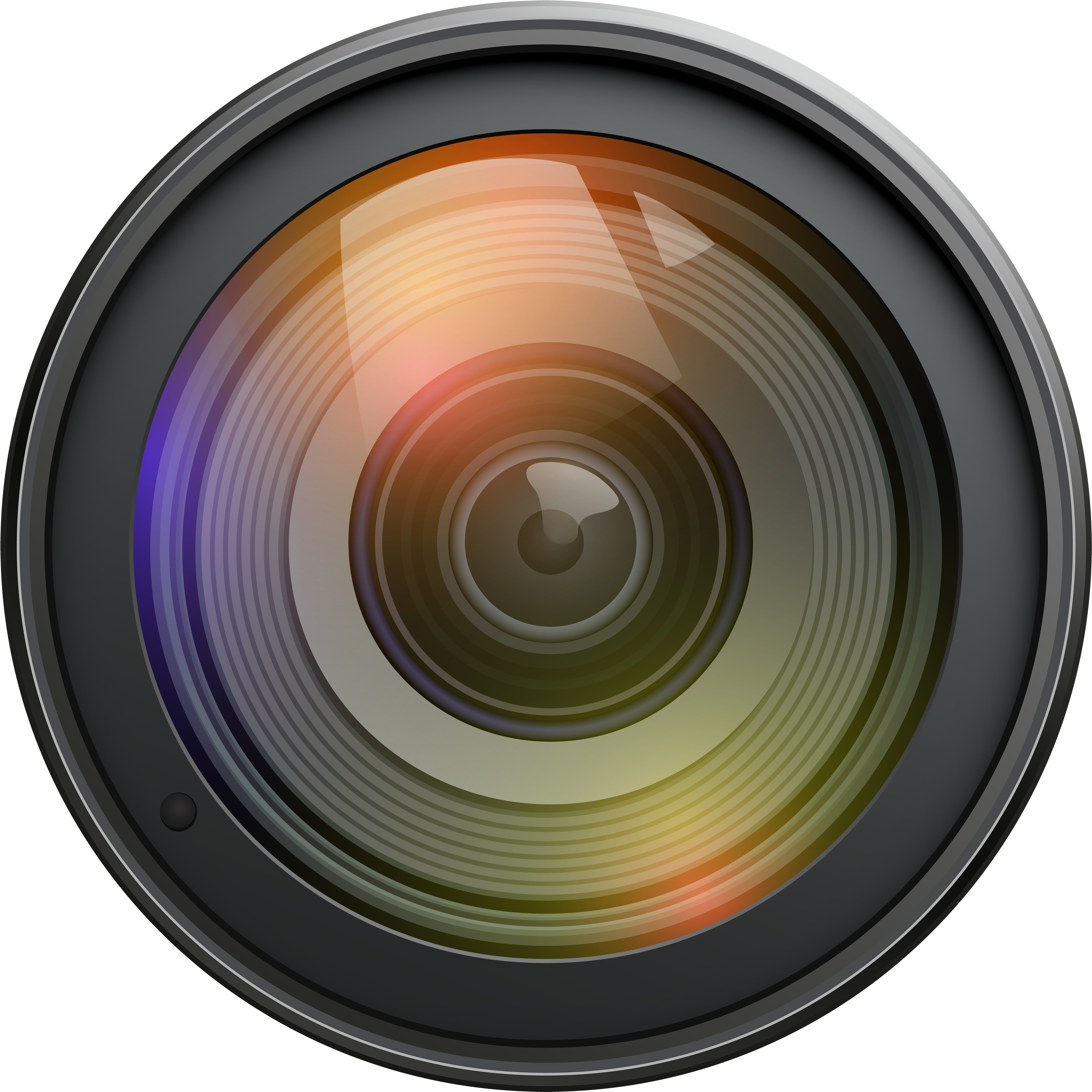 Professional Camera Lens Closeup.png PNG