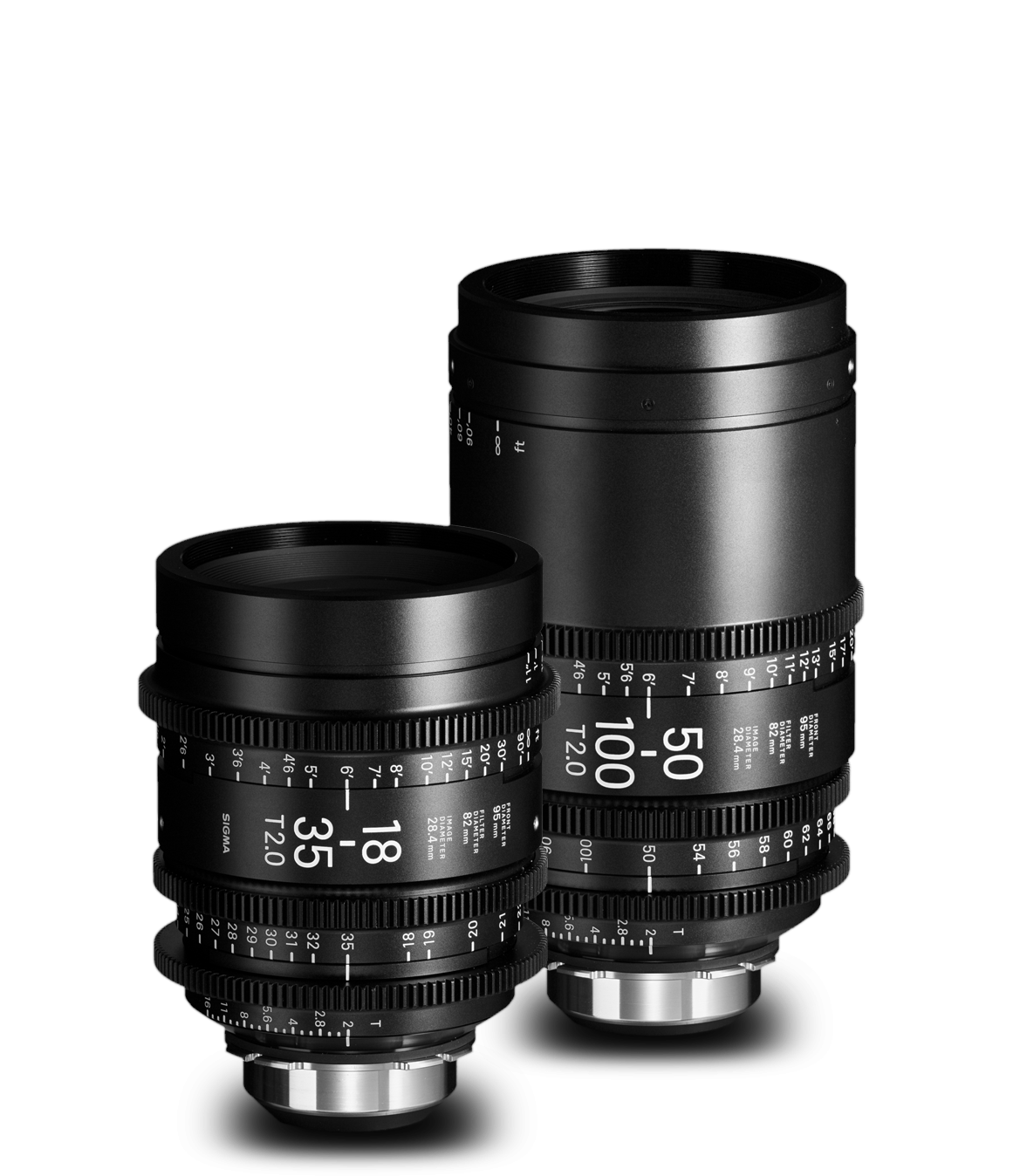 Professional Camera Lenses Set PNG