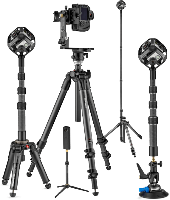 Professional Camera Tripods Variety PNG