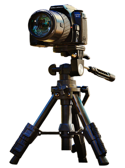 Professional Cameraon Tripod PNG