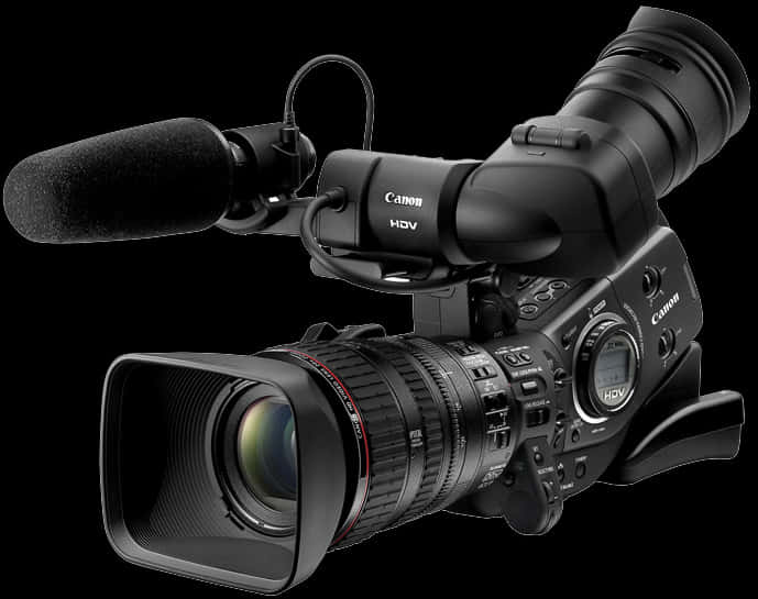 Professional Canon H D V Camcorder PNG