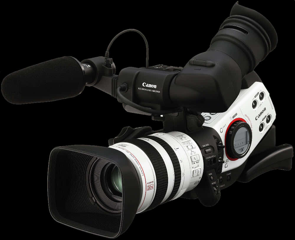 Professional Canon Video Camera PNG