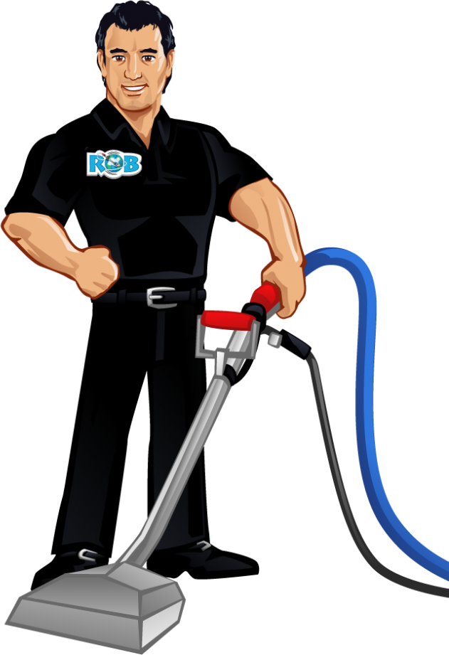 Professional Carpet Cleaning Service Illustration PNG