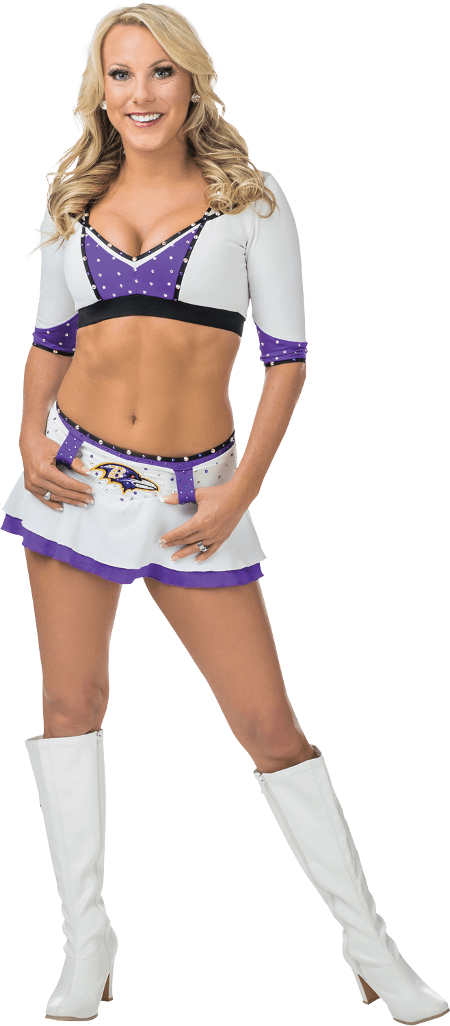 Professional Cheerleader Pose PNG