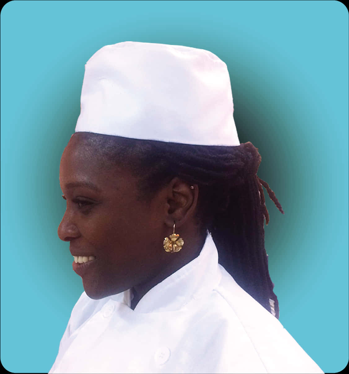 Professional Chefin Traditional Hat PNG