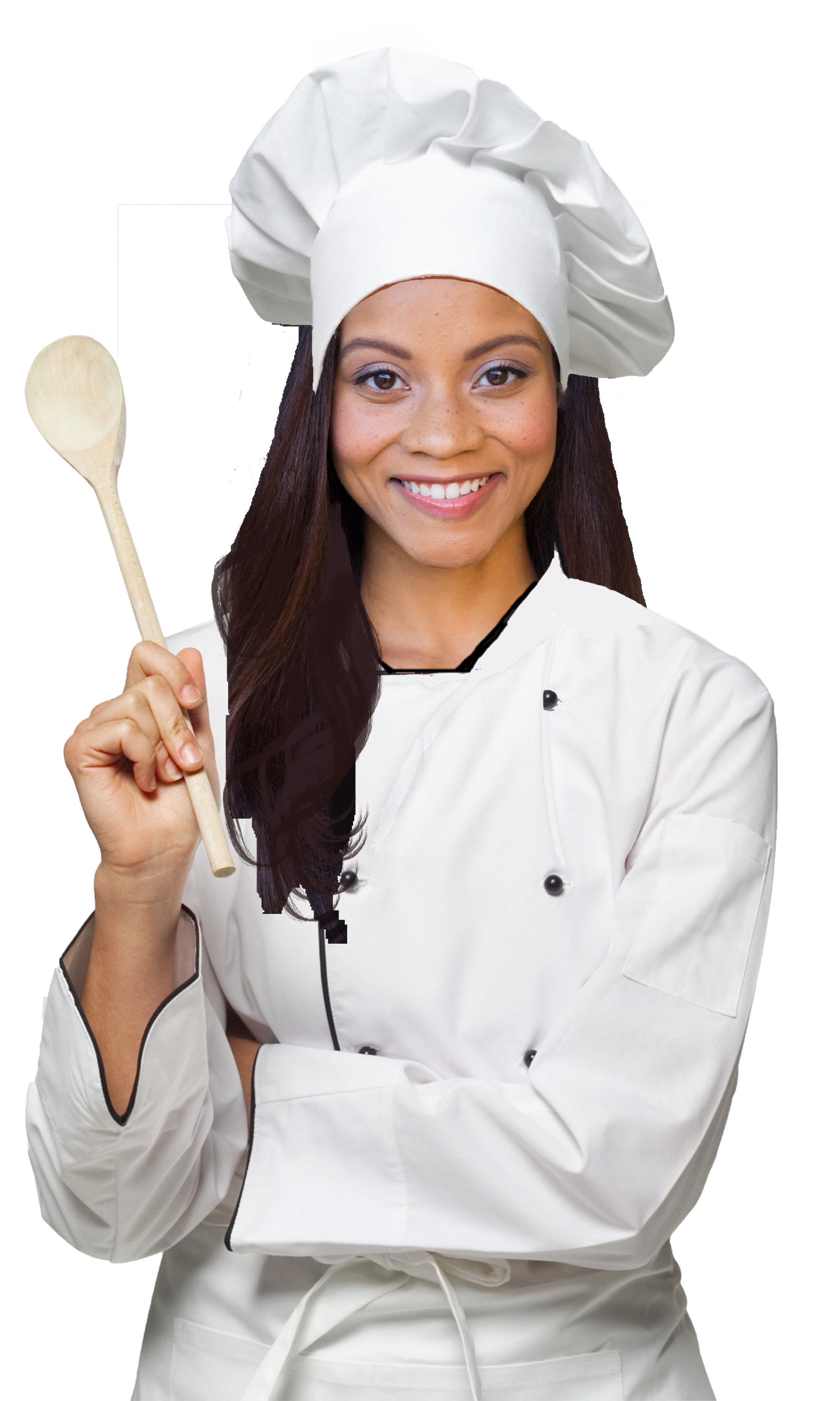 Professional Chefwith Wooden Spoon PNG