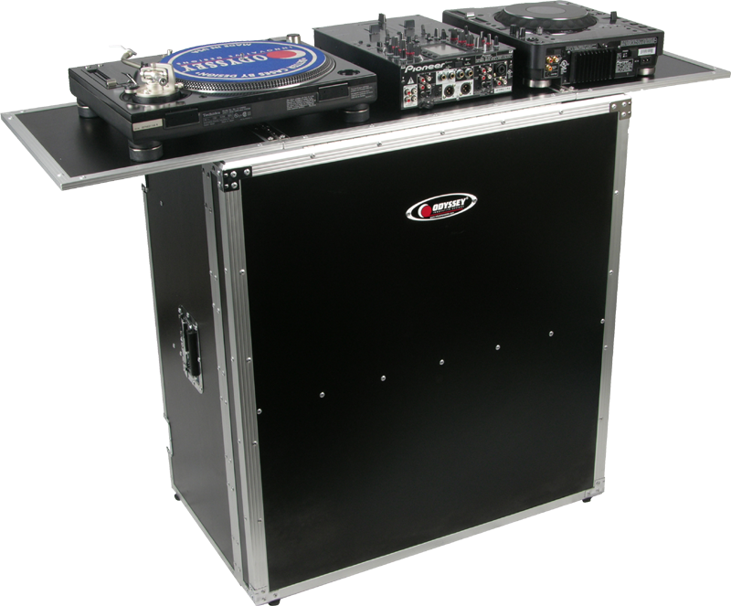 Professional D J Setupwith Turntableand Mixer PNG