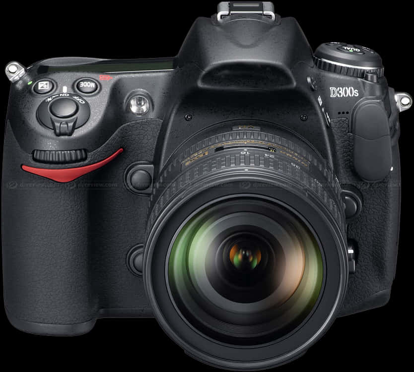 Professional D S L R Camera Front View PNG