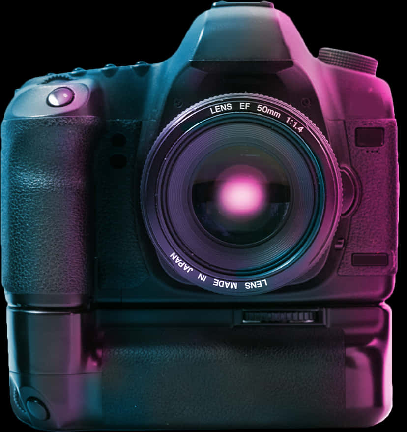 Professional D S L R Camera50mm Lens PNG
