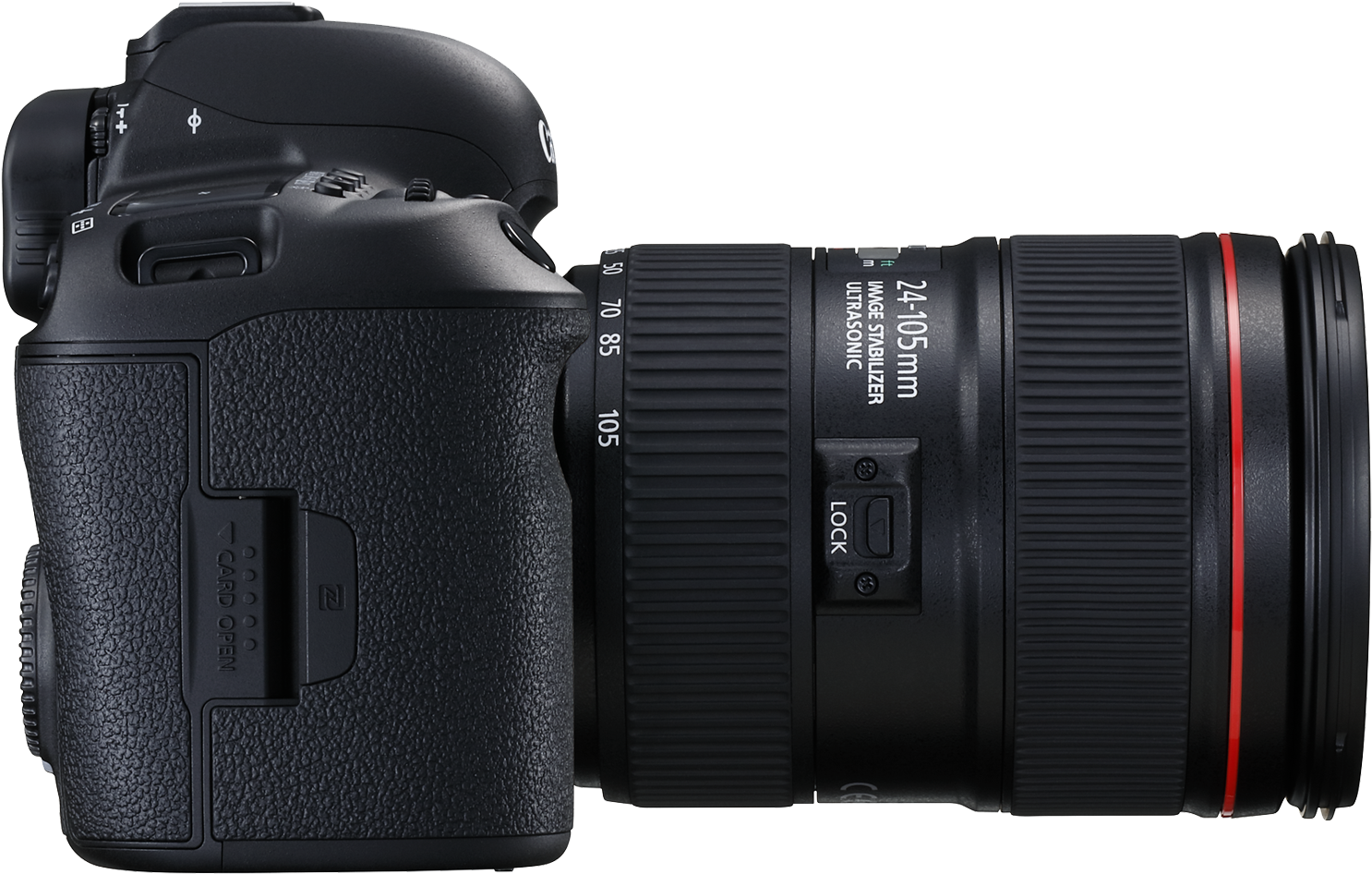 Professional D S L R Camerawith Lens PNG