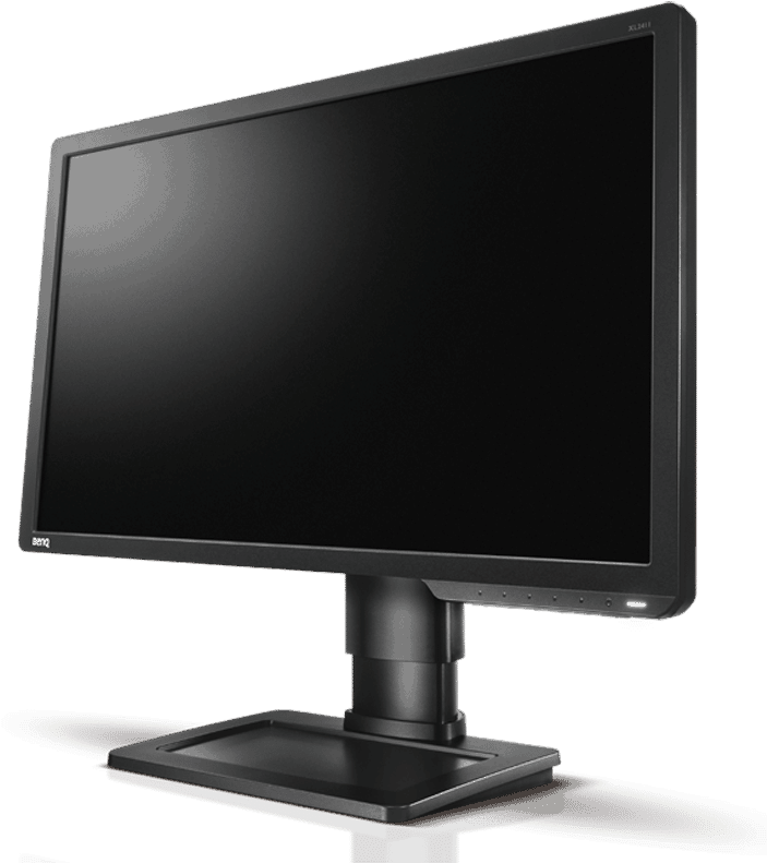 Professional Desktop Monitor Side View PNG